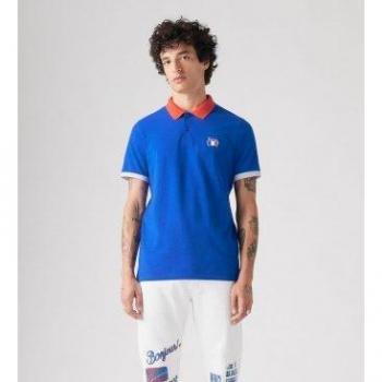 Levi’S Polo Coton Piqué Bleu L, Slim Stretch