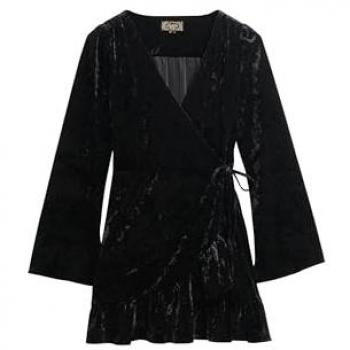 Cappotto corto a portafoglio Superdry in velluto per donna