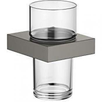 Dornbracht Glashalter, Wandmodell 83400780, Dark Platinum matt