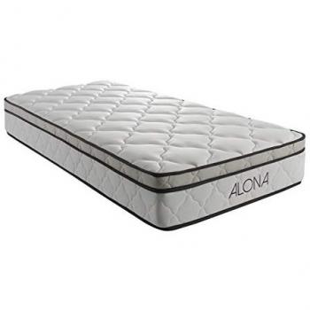 Provence Literie Matelas 80x200 – Hauteur 25,5 cm – Ressorts + Mémoire de forme – Accueil moelleux – Soutien équilibre – 5 zones de confort – Confort optimal – Alona