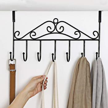 Soporte de Toallas de Puerta con 7 Ganchos