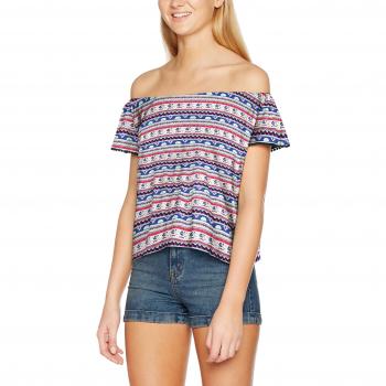 Springfield Damen T-Shirt 9.BS.Pv17 Bolitas Cenefa Mehrfarbig (Large)