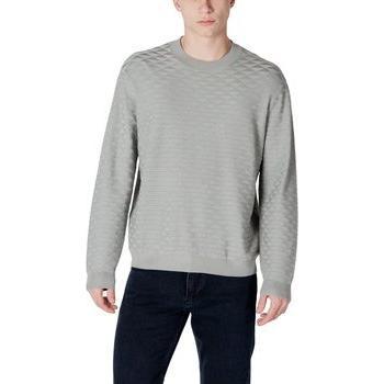 Armani Exchange 2XL Grey Rhombus Patterned Sweater – Male