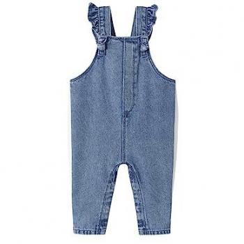 Mode Mini-Jeune Bébé en Denim Volant