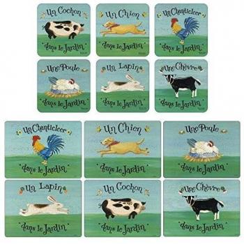 Pimpernel Floral Placemats with Matching Coasters