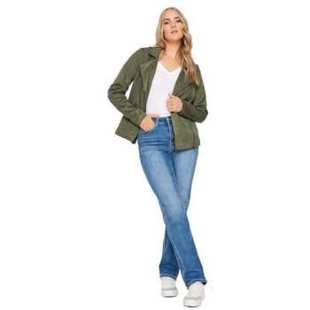 Veste de Moto en Simili Suède Vert
