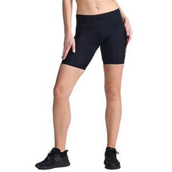 2XU Aero Noir Mid-Rise Short – 6 Compression, Women’s M