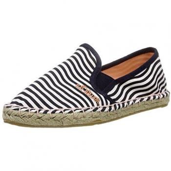 S.Oliver Mädchen Espadrilles, 42408, Blau (Denim/OFFWHT)