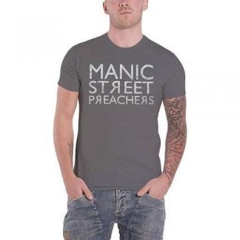 T-shirt unisexe Manic Street Preachers en coton logo à l'envers