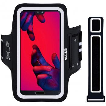 Fascia da braccio portacellulare EOTW per correre, compatibile con Huawei P20 Pro, iPhone 8 Plus/XS Max/XR, Samsung S10/S9 Plus