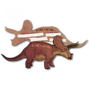 Junge Dinos Jura Geburtstagseinladung – Triceratops Design