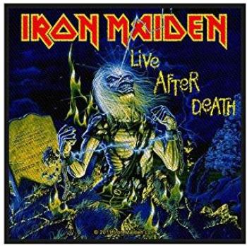 Iron Maiden Live After Death – Official Black Patch, 10 × 11 cm, Woven