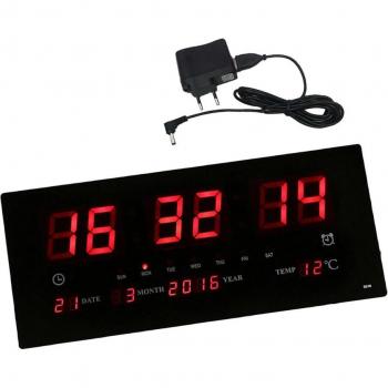 Reloj de Pared Digital 17 con Pantalla de 24H y Calendario