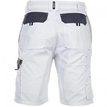 Dassy Unisex Arbeits-Bermuda Hose Roma – Bianco/Grigio (46)