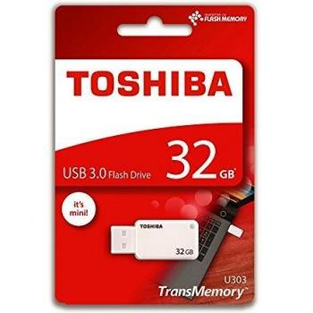Toshiba U303 32GB Portable USB 3.0 Memory – White Color