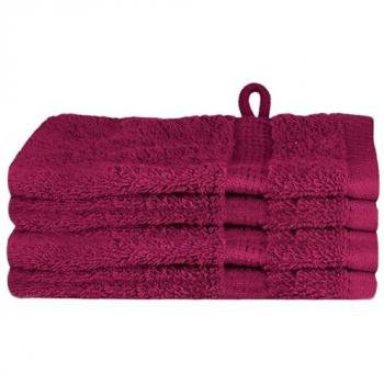 Gants Exfoliants 4 Pcs Bordeaux Coton
