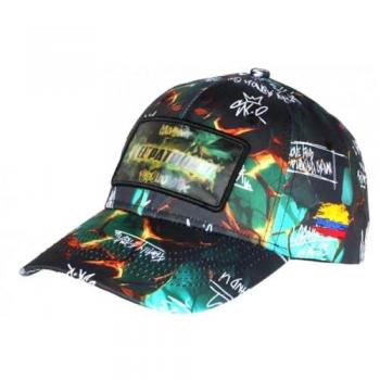Casquette Plomb et Argent Verte Hologramme