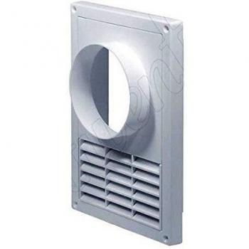 Ventilation Murale 130x200mm avec Chapeau pour Tuyau de 125mm