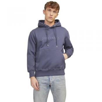 Jack & Jones Bedruckter Herren Hoodie Regular Fit Größe L Nachtblau