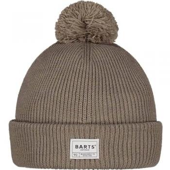 Gorro elástico marrón con pompón Barts Arkade