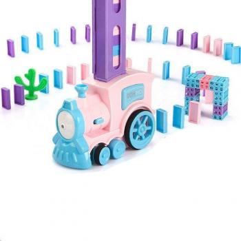 Kids Christmas Electronic Train and Domino Game with Helicopter