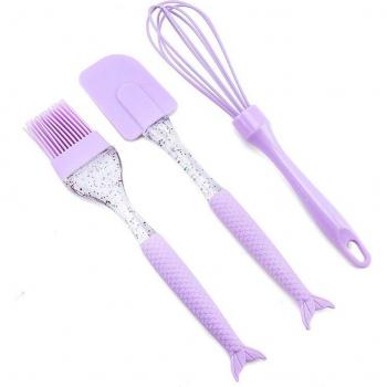 Utensilios de silicona para repostería en forma de cola de sirena
