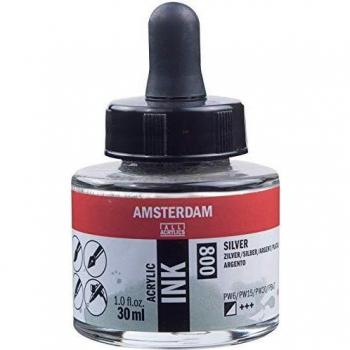 Talens Akryltinte Silber 30 ml