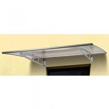 Leroy Merlin Pensilina in policarbonato trasparente 140x100 cm, struttura in alluminio grigio
