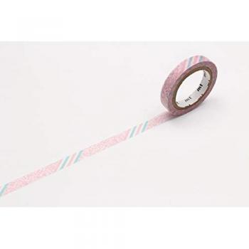Floral Pattern Pink Masking Tape MT‑EX – 0.7 cm Wide