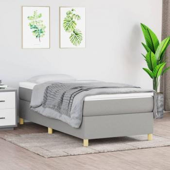 Letto a molle grigio pallido – struttura di qualità