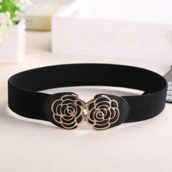 Accesorio cintura extensible en tono vintage con cierre metálico