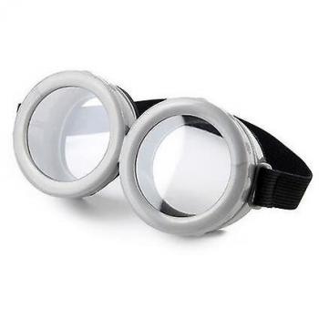 Cosplay lunettes circulaires argentées