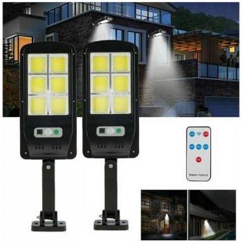 Faretto Stradale Solare con Sensore e 6 LED