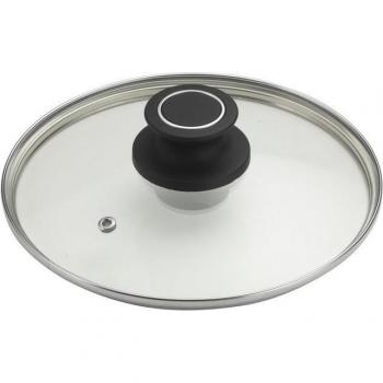 Deckel PINTINOX „Pinti Power“ – Glas & Edelstahl – Ø 28 cm – inkl. Kunststoffknauf