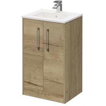 Horizon Vanity Unit with Polished Chrome Handles, Two Doors