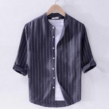 3/4 Length Sleeve Casual Shirt for Men