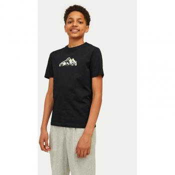 Jack&Jones Junior T-Shirt Outdoor Logo 12263123 Schwarz Standard Fit