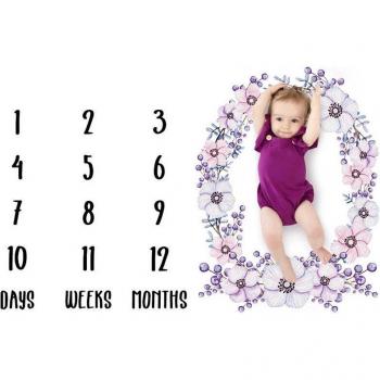 Meilenstein Babydecke für Fotoshootings
