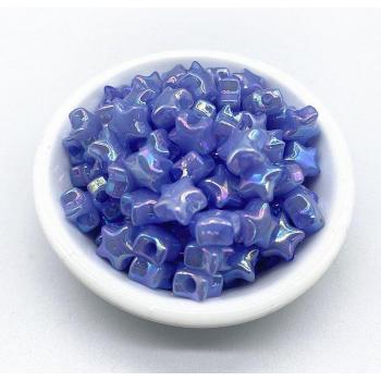 50pcs 10mm Acrylic Star Beads for Handmade Accessories