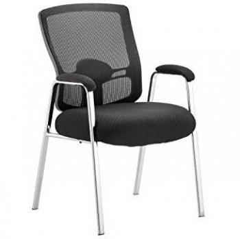 Portland Visitor Straight Leg Black Fabric Black Mesh Back With Arms