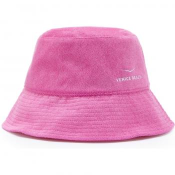 Venice Beach Casual Bucket Hat – Sommerhut in Pink aus Kunstfaser