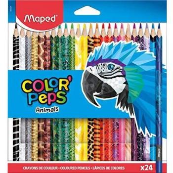 24 crayons de couleur