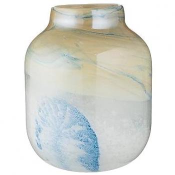 Frasco Floral Gilde Fresh Vidrio Crema 24 cm