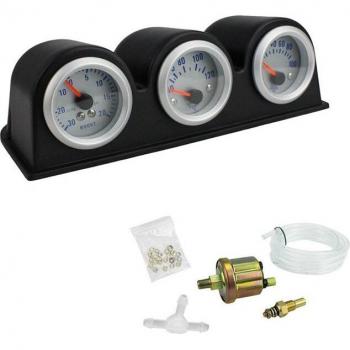 Kit de Medidores de Triple Función para Coche: RPM, Temperatura de Agua y Presión de Aceite