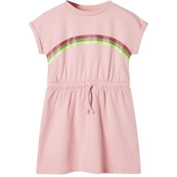 Light Pink Drawstring Dress for Kids 116