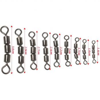 Set de 10 Giratorios de Pesca Resistente a la Corrosión