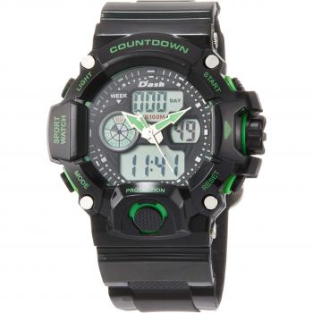 Ana-Digi Dash Reloj Deportivo Impermeable con Retroiluminación