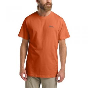 T-Shirt Jack Wolfskin Essential L in Arancione Intenso (Regular Fit)