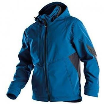 Dassy Gravity Softshell-Jacke, Azurblau/Anthrazit, S