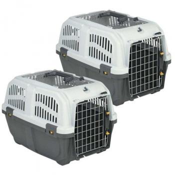 Transportbox SKUDO 1 OPEN für Hunde und Katzen im 2er Sparpack